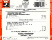 CD - Tchaikovsky / Prokofiev - Violin Concerto · Violinkonzert  / Violin Concerto · Violinkonzert No. 1