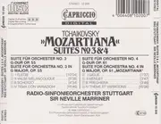 CD - Tchaikovsky - 'Mozartiana' Suites No. 3 & 4