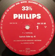 10'' - Tchaikovsky / Smetana - Capriccio Italien / Die Moldau