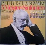 LP-Box - Pyotr Ilyich Tchaikovsky/Staatl. Sinfonieorch. der UdSSR, J. Swetlanow - Die 3 Meister-Sinfonien: Nr.4 f-moll op.36*Nr.5 e-moll op.64*Nr.6 h-moll op.74 'Pathetique' - Gatefold