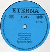 LP - Tchaikovsky, Glinka, Chabrier - Capriccio italien, Caprice brillant, Espana