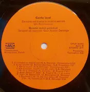 LP - Quartet Dubel Grischun / Quartet Engiadinais / Chor Dils Larischs - Conta Laud = Chanta Lod