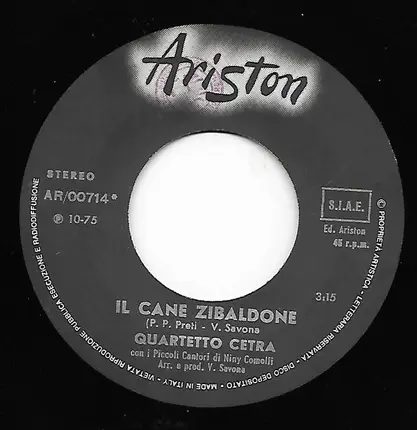 Quartetto Cetra - Il Cane Zibaldone