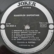 LP - Quartetto A. Plettro - Mandolini Napoletani