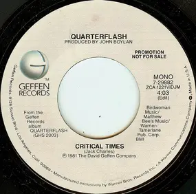 Quarterflash - Critical Times