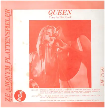 Queen - Free In The Park