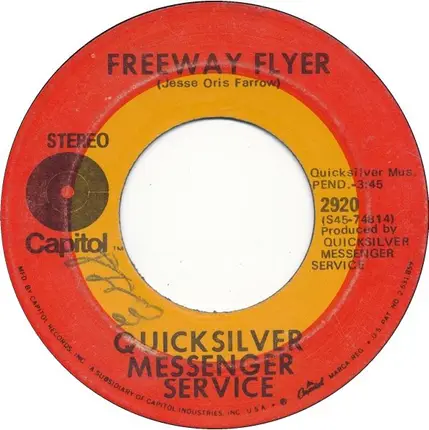 Quicksilver Messenger Service - Fresh Air