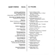 CD - Quiet Force - Smile