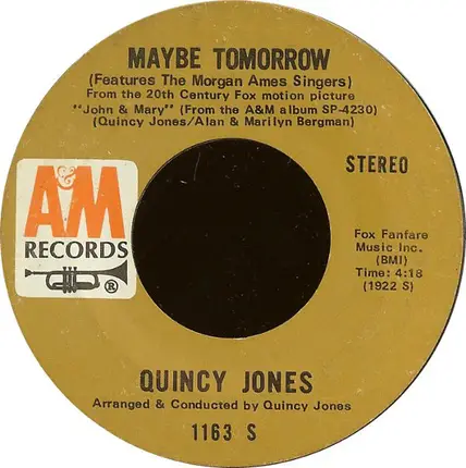Quincy Jones - Killer Joe / Maybe Tomorrow