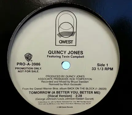 Quincy Jones - Tomorrow (A Better You, Better Me)
