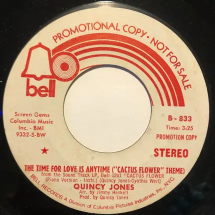 Quincy Jones - The Time For Love Is Anytime ("Cactus Flower" Theme)