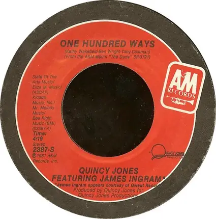 Quincy Jones Featuring James Ingram - One Hundred Ways