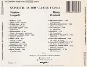 CD - Quintette Du Hot Club De France Avec Django Reinhardt Et Stéphane Grappelli - Cinquantième Anniversaire De La Fondation Du Quintette Du Hot Club De France