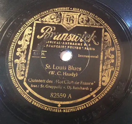 Quintette Du Hot Club De France Feat. Stéphane Grappelli , Django Reinhardt - St. Louis Blues / Night And Day