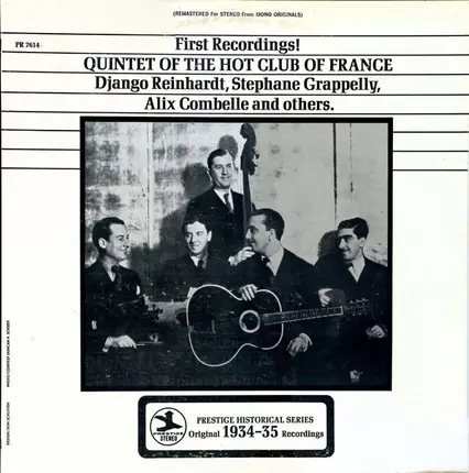 Quintette Du Hot Club De France - First Recordings!