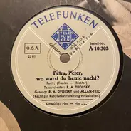 R. A. Dvorský Orchestra , R. A. Dvorský Und Allanovy Sestry - Peter, Peter Wo Warst Du Heute Nacht? / Hm-Hm...