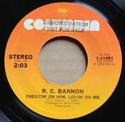 R.C. Bannon - Winners And Losers / Cheatin' On Him, Lovin' On Me