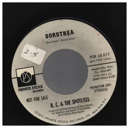 R.C. & The Spotlites - Dorothea