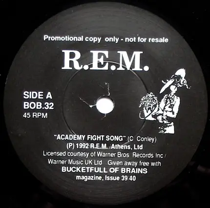 R.E.M. / Coal Porters Featuring Sid Griffin - Academy Fight Song / Watching Bluegrass Burn