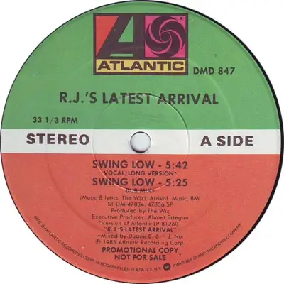 R.J.'s Latest Arrival - Swing Low