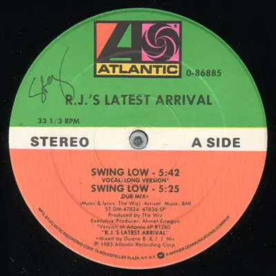 R.J.'s Latest Arrival - Swing Low
