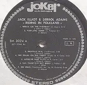 LP - Ramblin' Jack Elliott & Derroll Adams - Riding In Folkland (America - Folk Songs - West - Ballads)