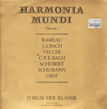 Rameau, Schubert, Schumann a.o. - Portrait 1