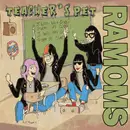 7inch Vinyl Single - Ramoms - Teacher's Pet - EPOlive Green With White Vinyl