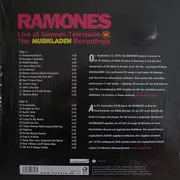 LP - Ramones - Live At German Television - The Musikladen Recordings - + DVD