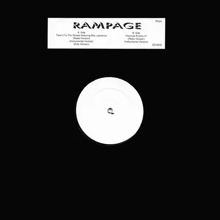 Rampage Featuring Billy Lawrence - Take It To The Streets