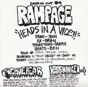7inch Vinyl Single - Rampage - Heads In A Vice! - Red Transparent Vinyl