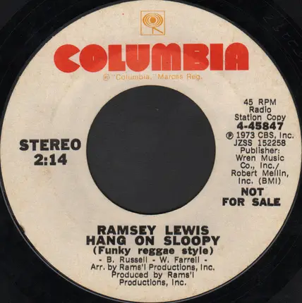 Ramsey Lewis - Hang On Sloopy (Funky Reggae Style)