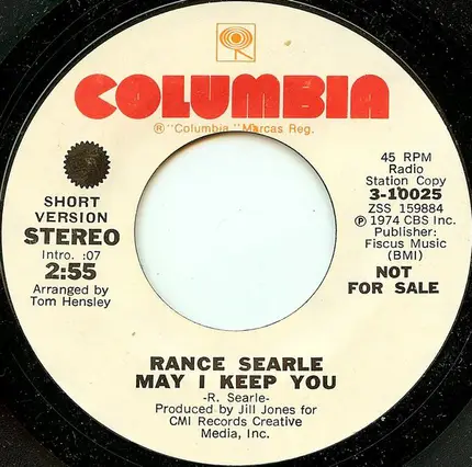 Rance Searle - May I Keep You