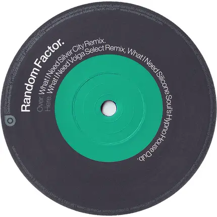 Random Factor - What I Need (Remixes)