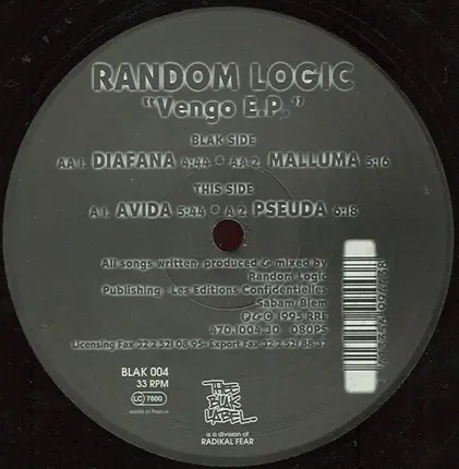 Random Logic - Vengo E.P.