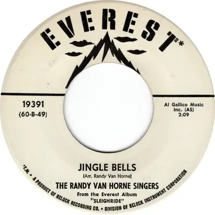 Randy Van Horne Singers - Jingle Bells / What Are You Doing New Years Eve?