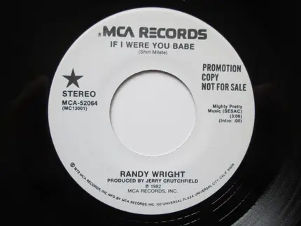 Randy Wright - If I Were You Babe