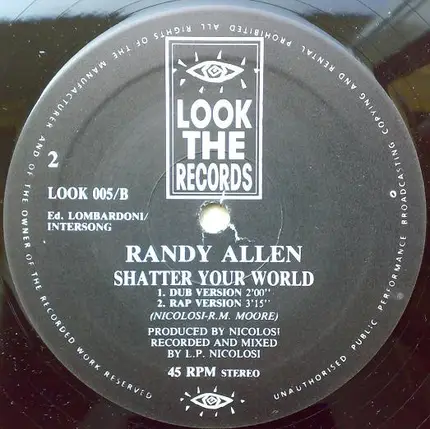Randy Allen - Shatter Your World
