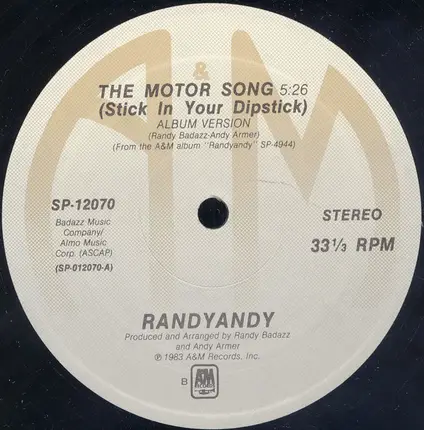 Randy Andy - The Motor Song (Stick In Your Dipstick)