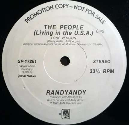 Randy Andy - The People (Living In The U.S.A.)