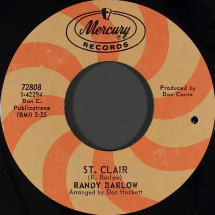 Randy Barlow - Color Blind / St. Clair
