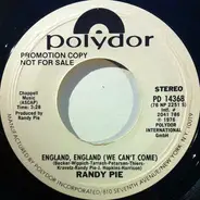 Randy Pie - England, England (We Can't Come)