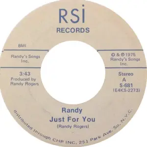 Randy Rogers - Just For You / Why Is It Always The Same