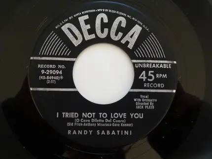 Randy Sabatini - A Million Tears Ago