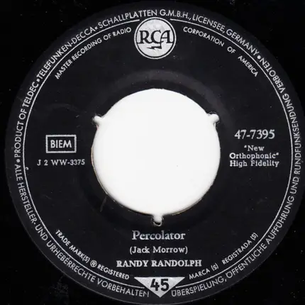 Randy Randolph - Percolator / Yakety Sax