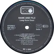 LP - Rank & File - Long Gone Dead