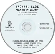 CD Single - Rachael Sage - Too Many Women