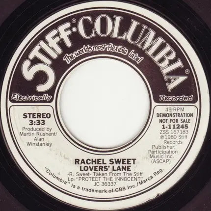 Rachel Sweet - Lovers' Lane