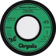 7inch Vinyl Single - Racing Cars - Nobody's Business