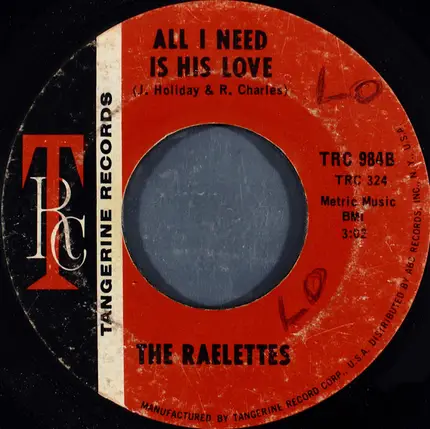 Raelets - I'm Gett'n Long Alright / All I Need Is His Love
